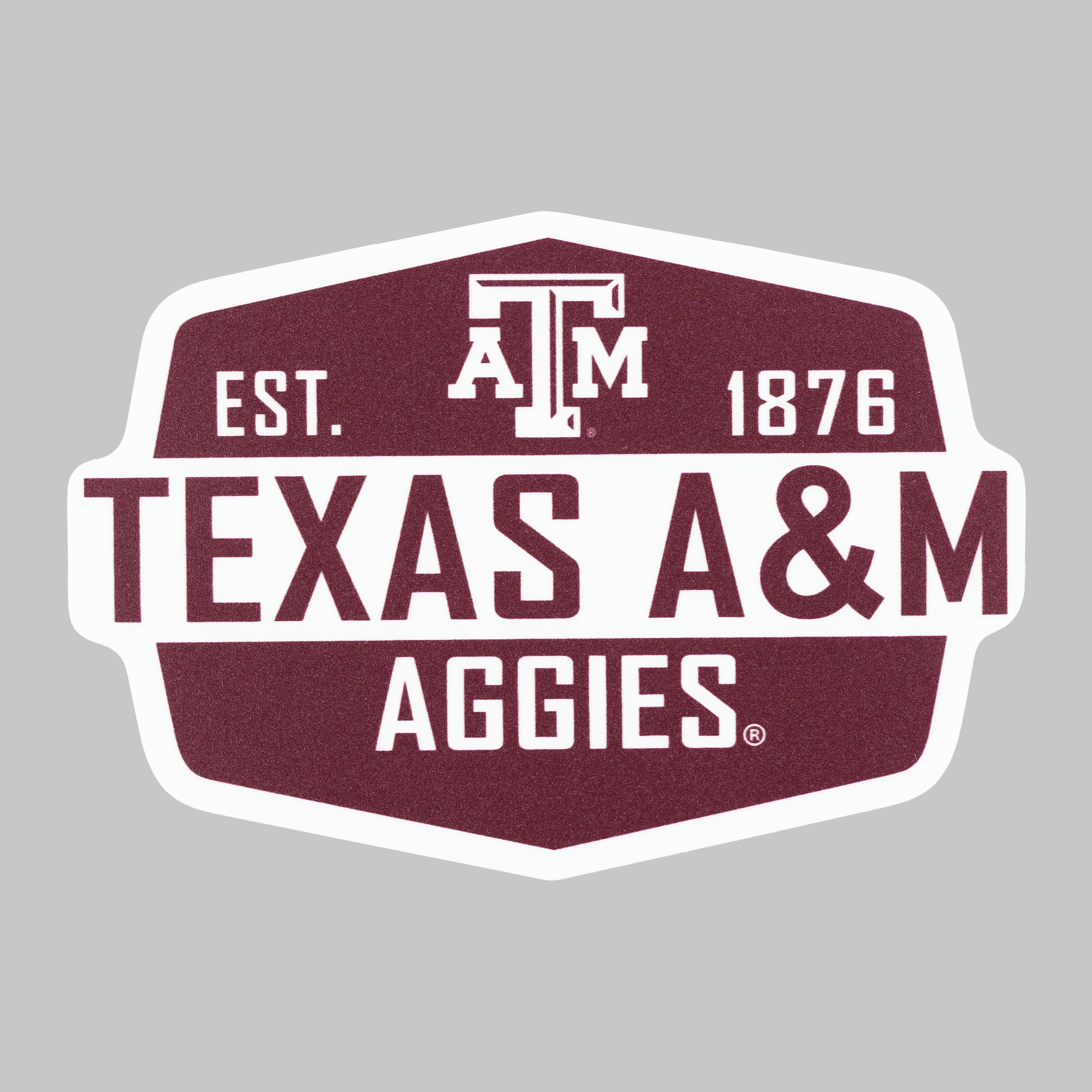 Texas Aggies Maroon Texas Sticker