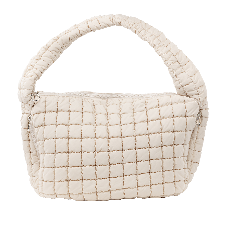 Cream quilted fashion bag