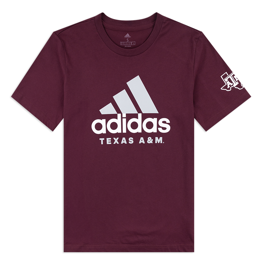 Texas A M Adidas School DNA Tee L Maroon