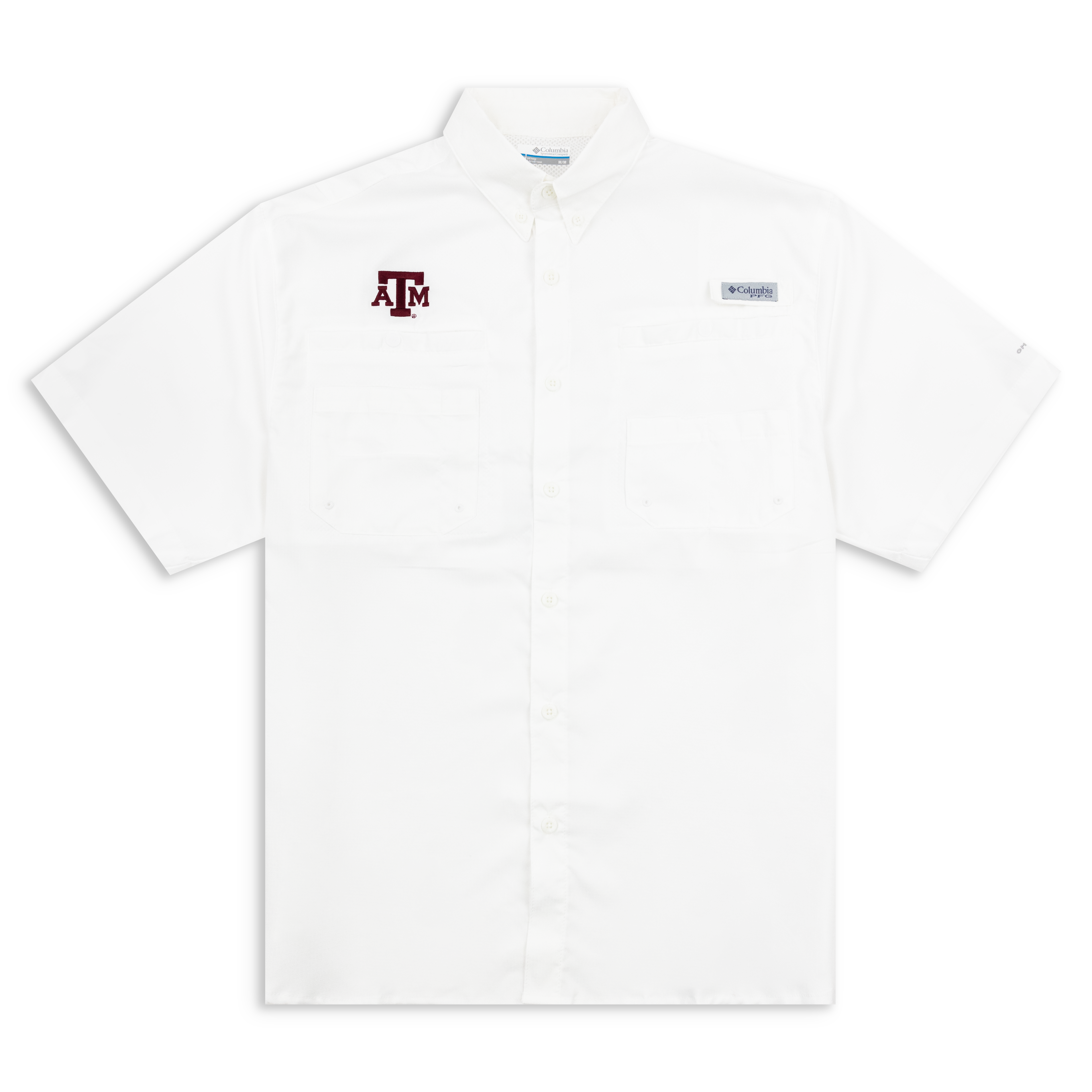 Texas A&M Corps of Cadets Short Sleeve Fishing Shirt Any Logo