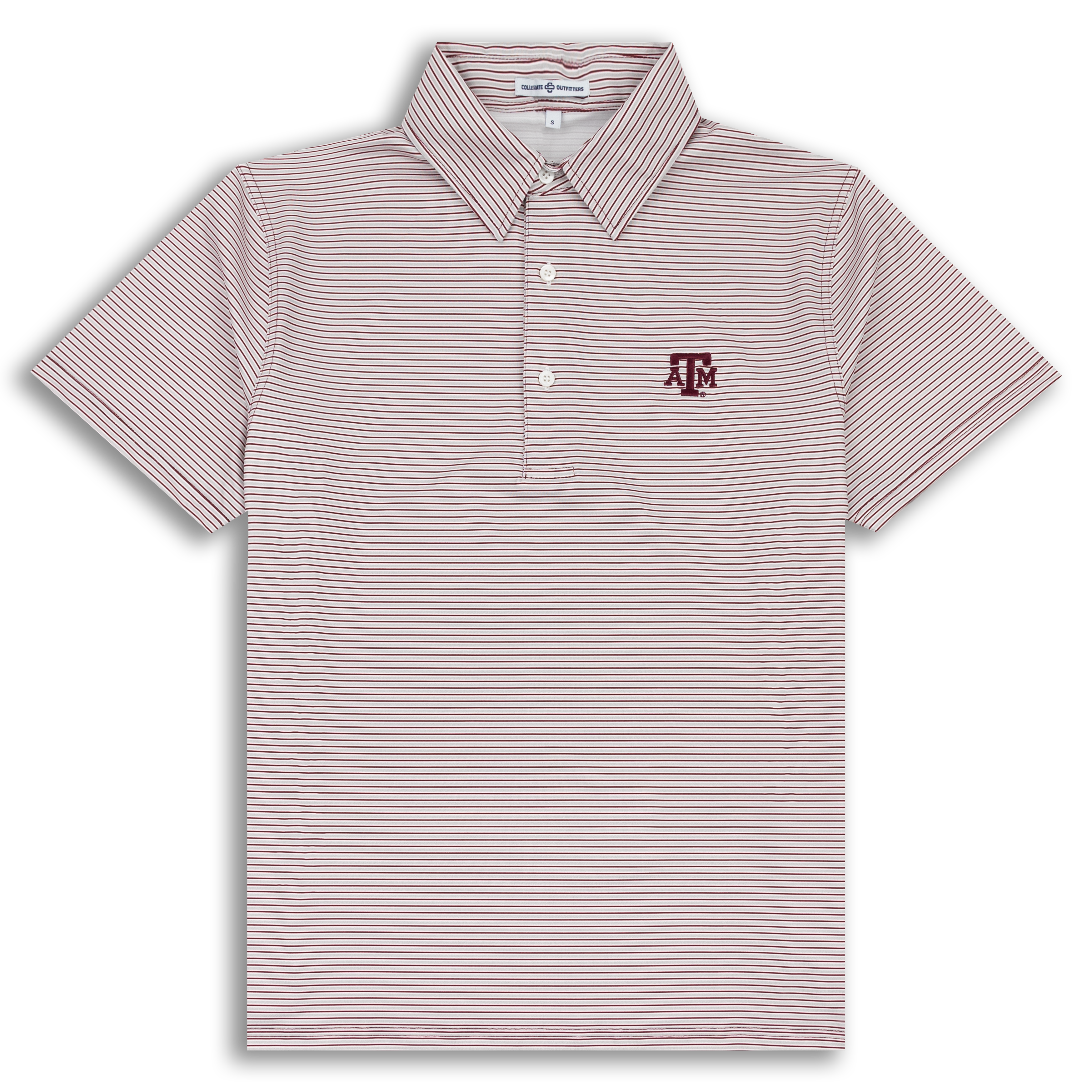 Pro Shop Collegiate Short-Sleeve Polo Shirt with Embroidered Logo in Official School Colors