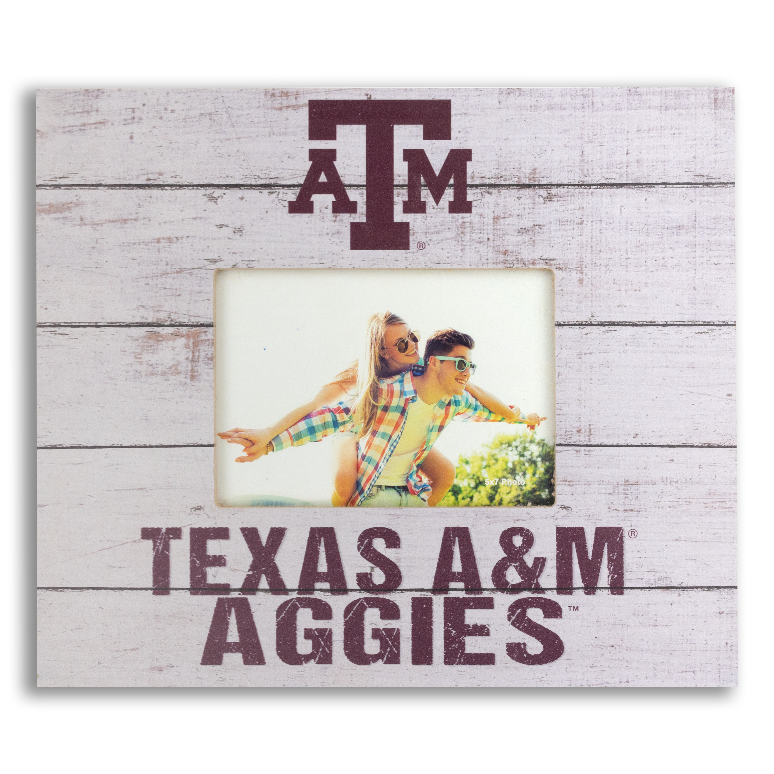 Texas A&M Aggies Brown Framed Logo Jersey Display Case