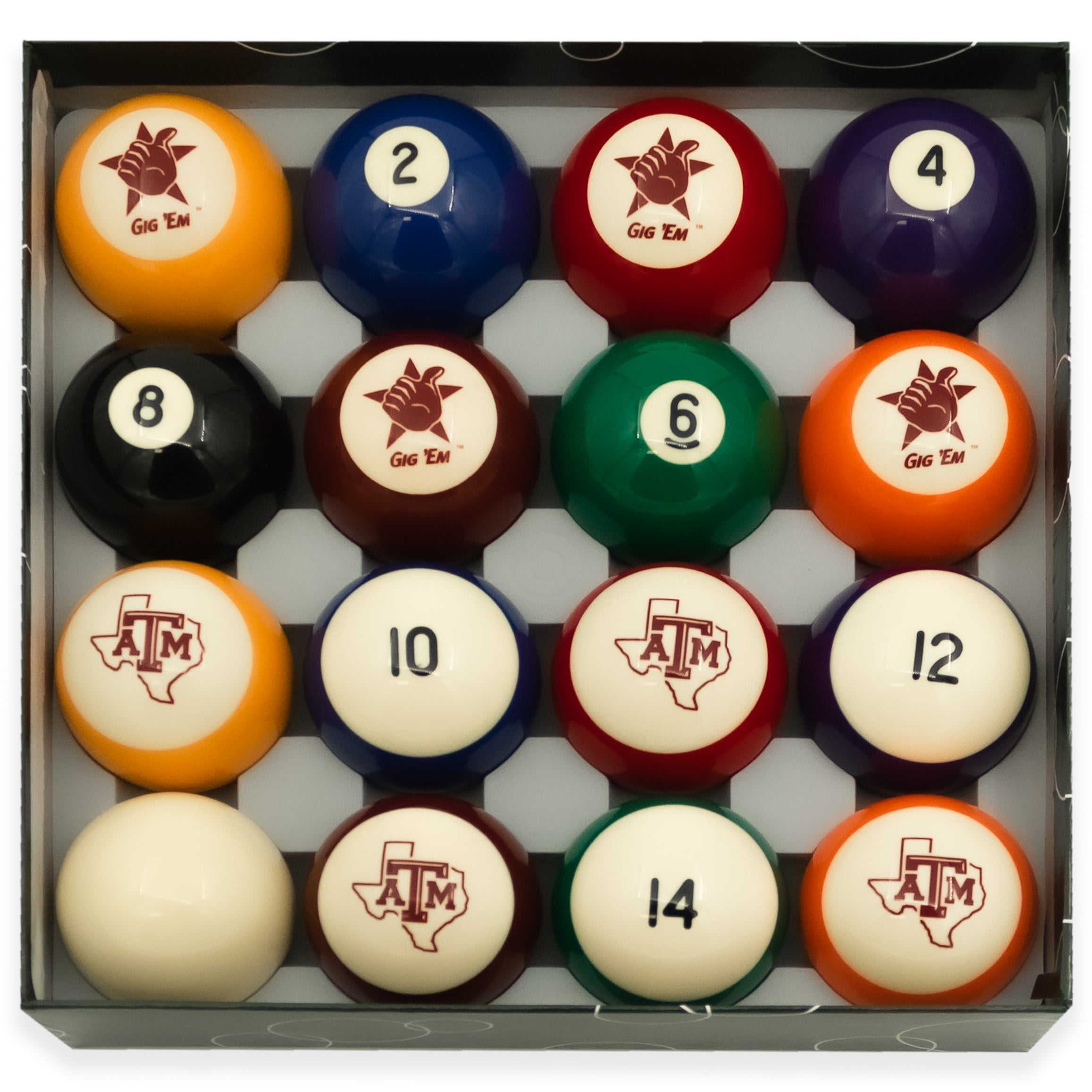 Texas Billiard Ball Set