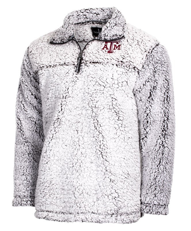 Sherpa Quarter Zip Pulloverwomen's Embroidered Sherpa Quarter Zip Hoodie -  Plush Winter Sweatshirt