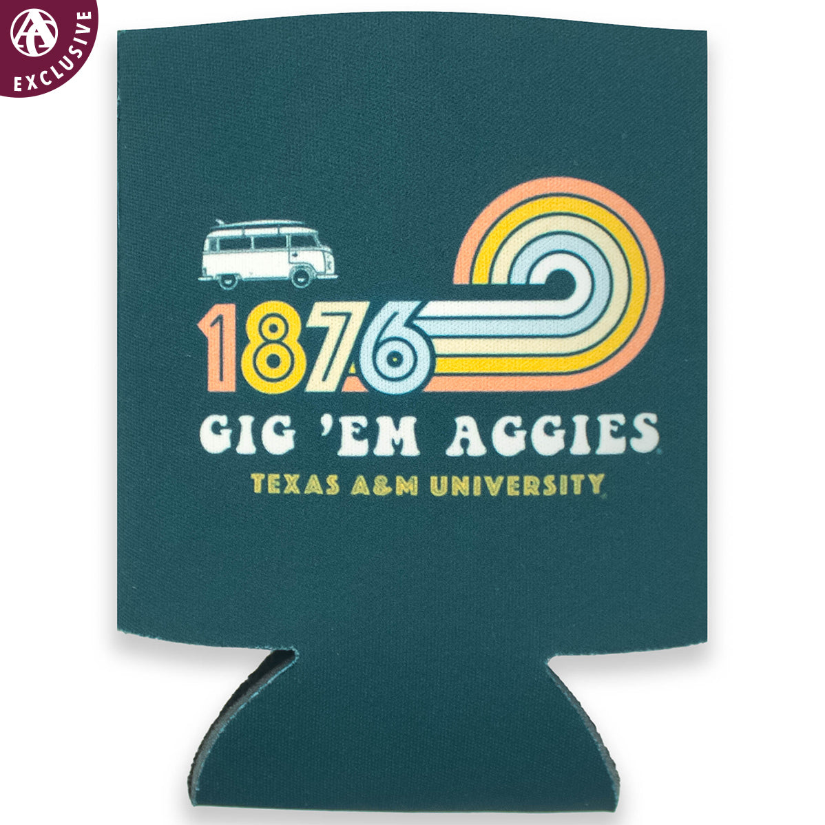 Texas A&M Aggie University Gig'em Aggies 1876 retro logo shirt