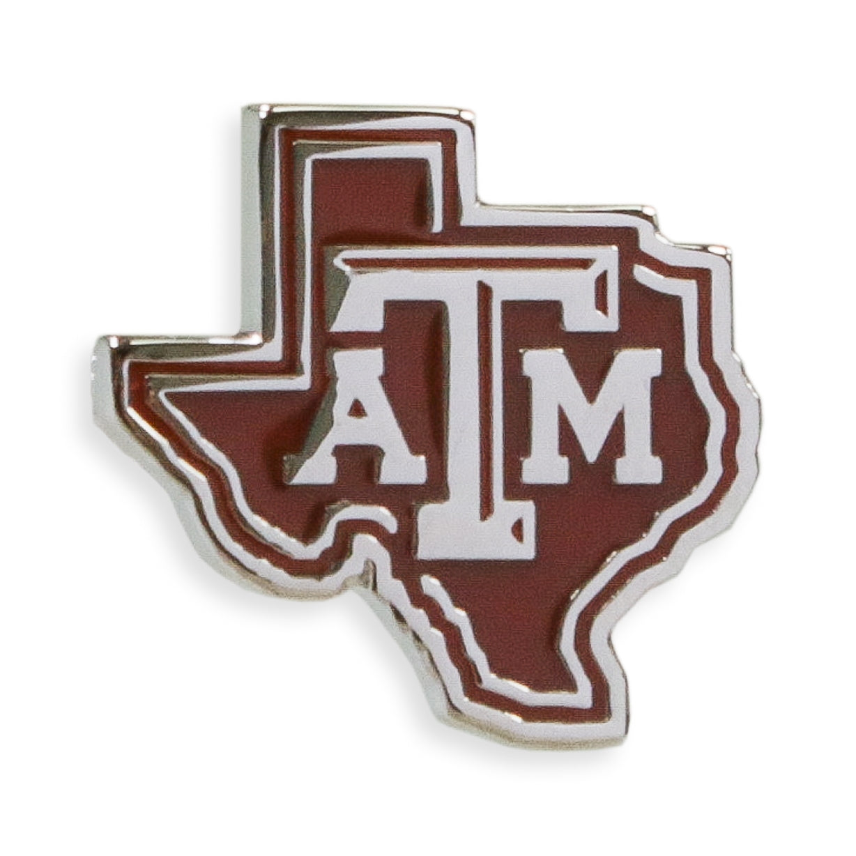 Pewter Texas A&M University ATM Aggie Thumbs Up Skat Tie Tack Gig'em Lapel  Pin! 