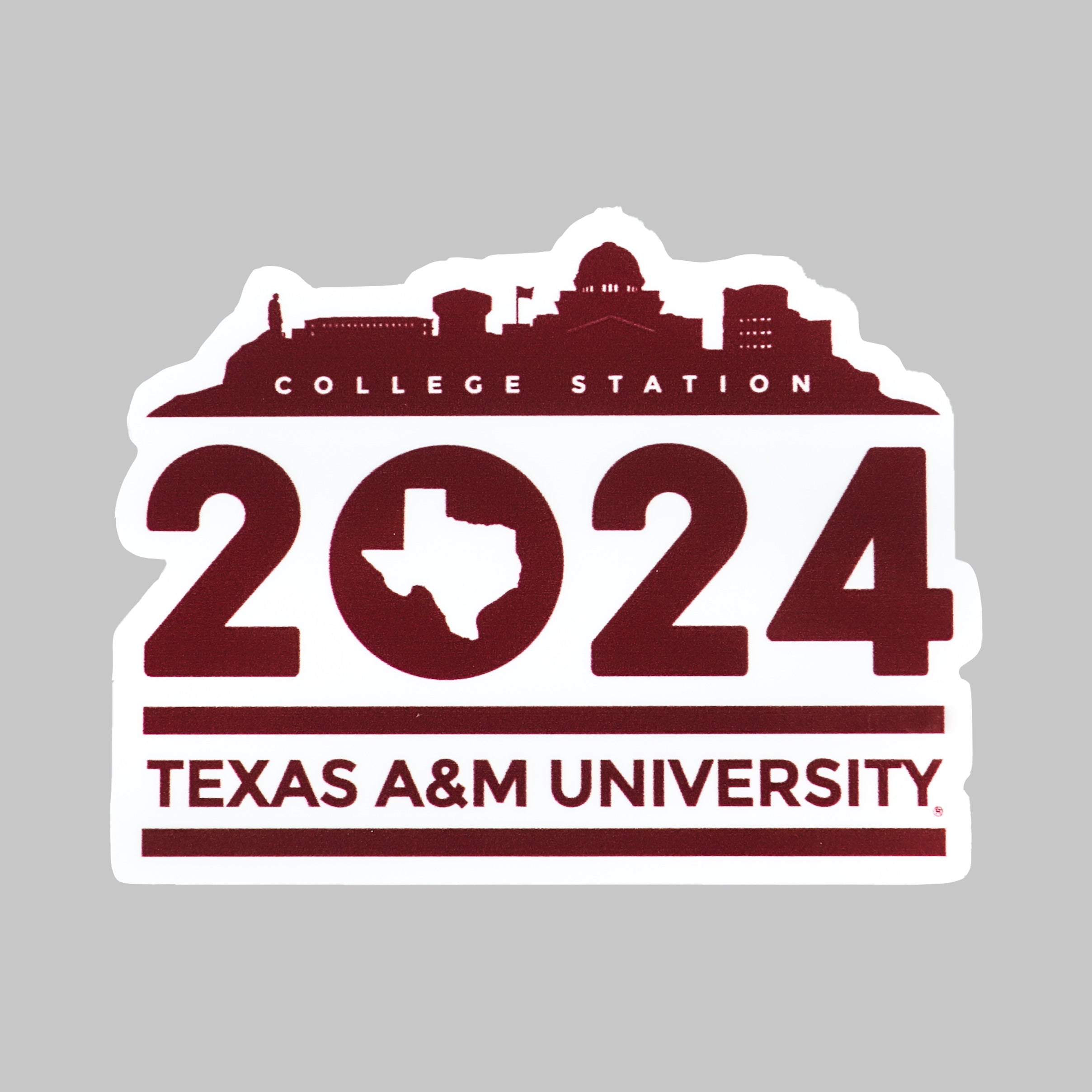 Texas A&M Gig 'Em Thumb Collage Dizzler Sticker in 2023