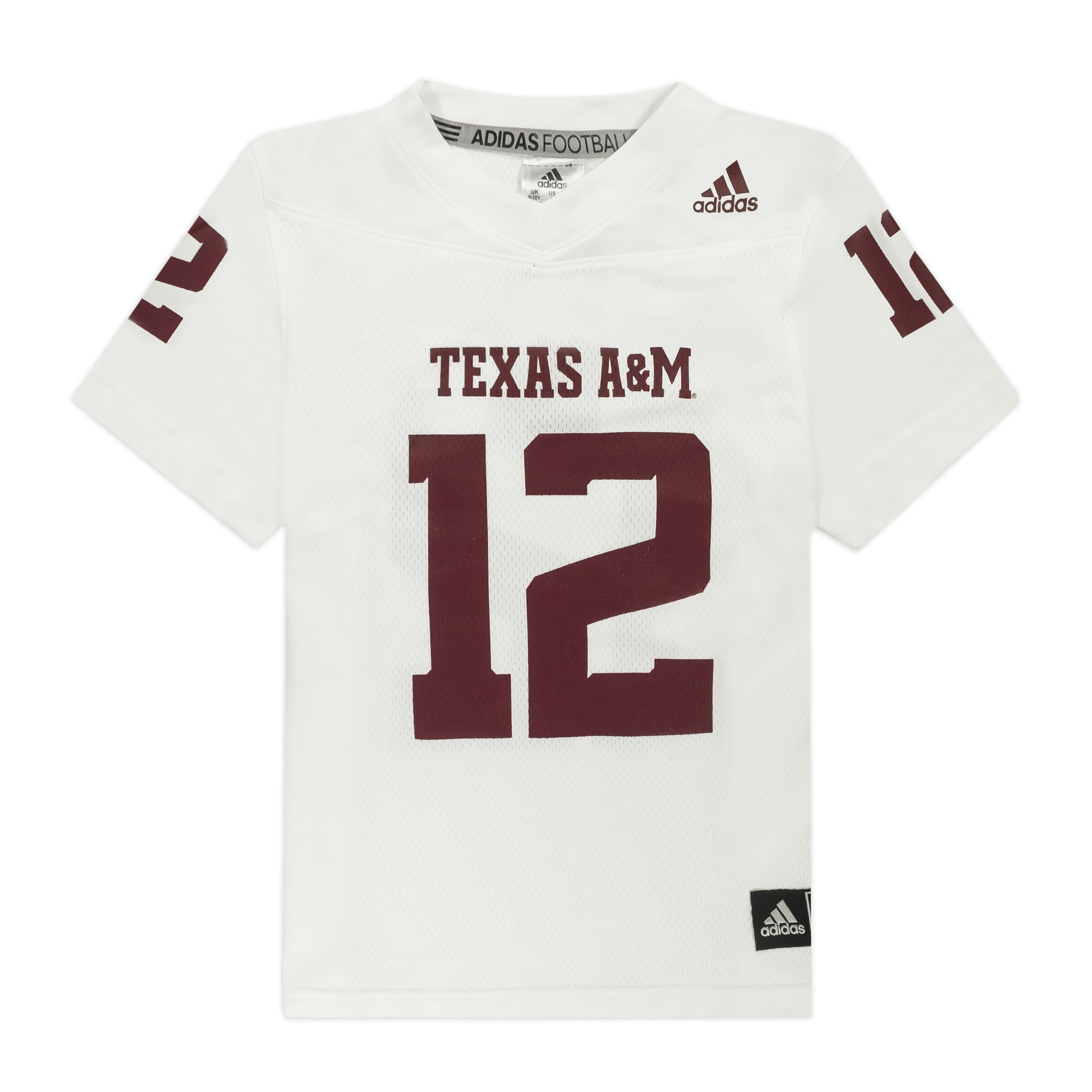 Texas A&M Adidas Replica Baseball Jersey M / White