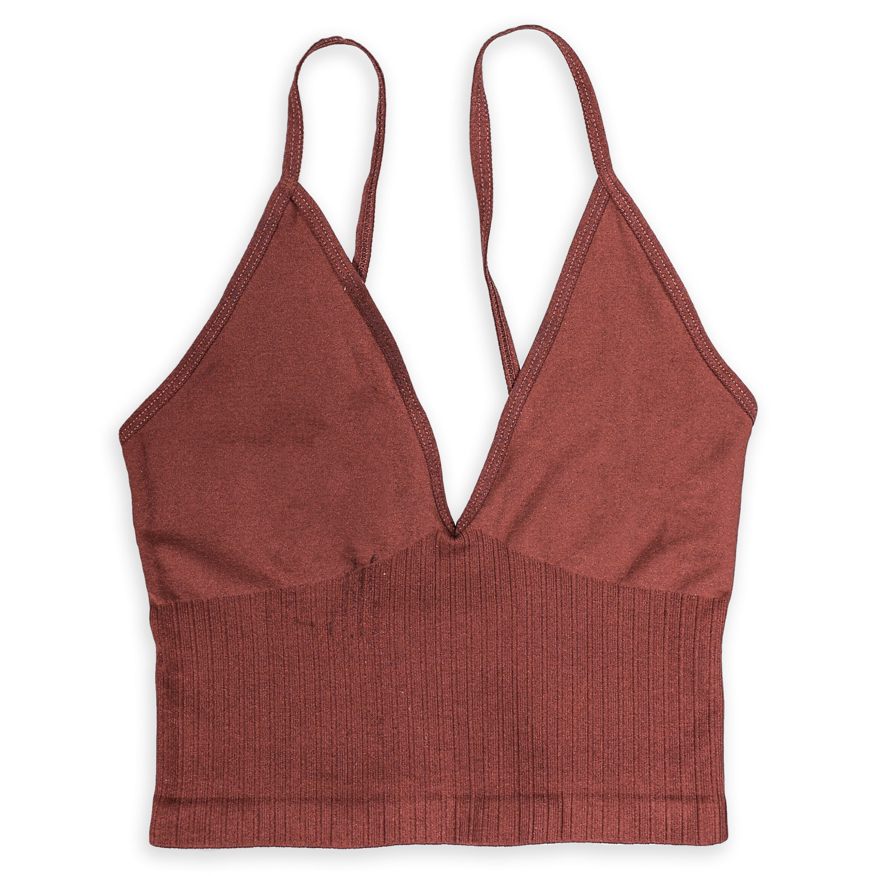 One Size Spaghetti Stop - Seamless Red Top - Basic Red Tank Top