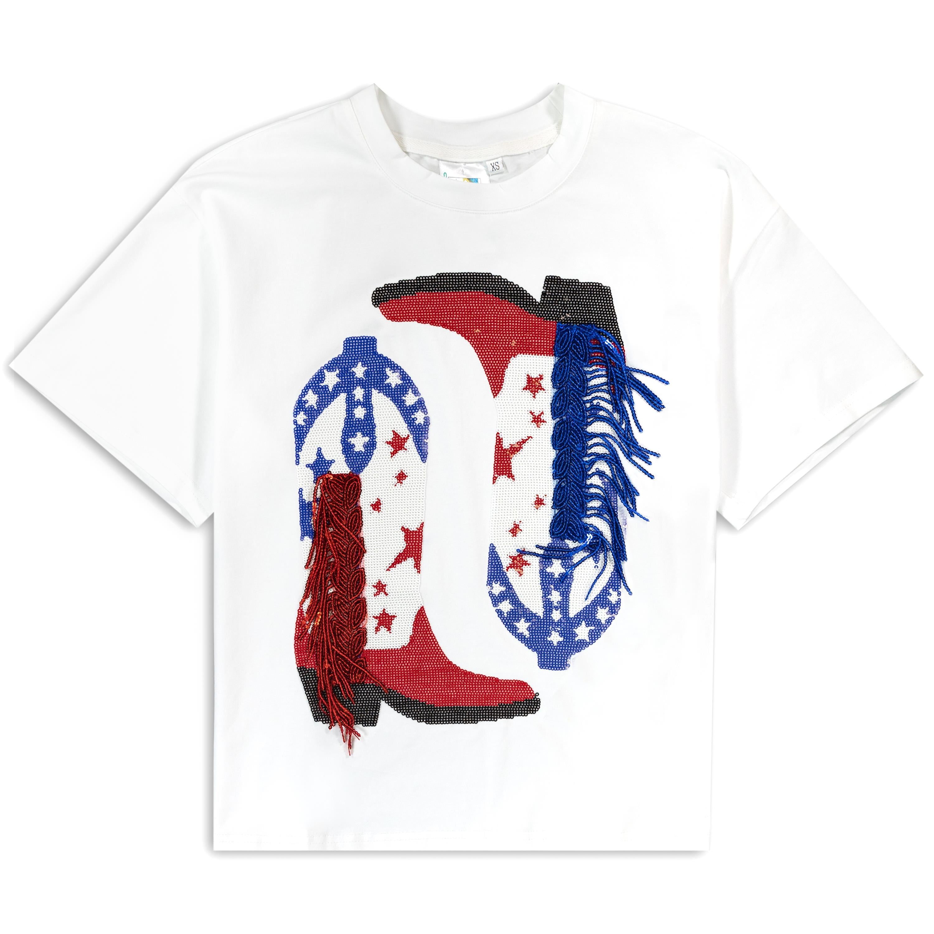 Hyp Supreme League T-Shirt White Red Blue XL