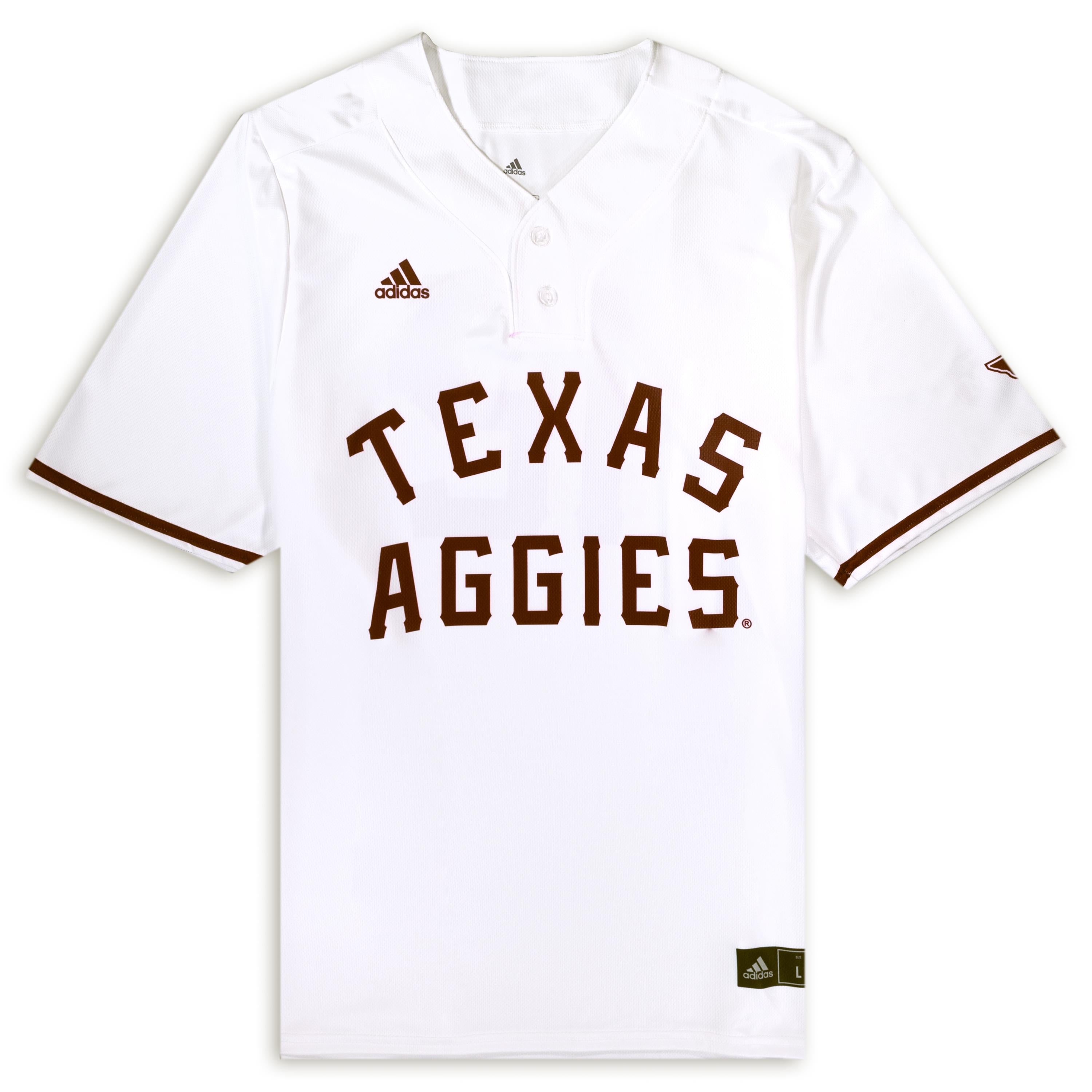 Adidas Men's White Texas A&M Aggies Replica Baseball Jersey