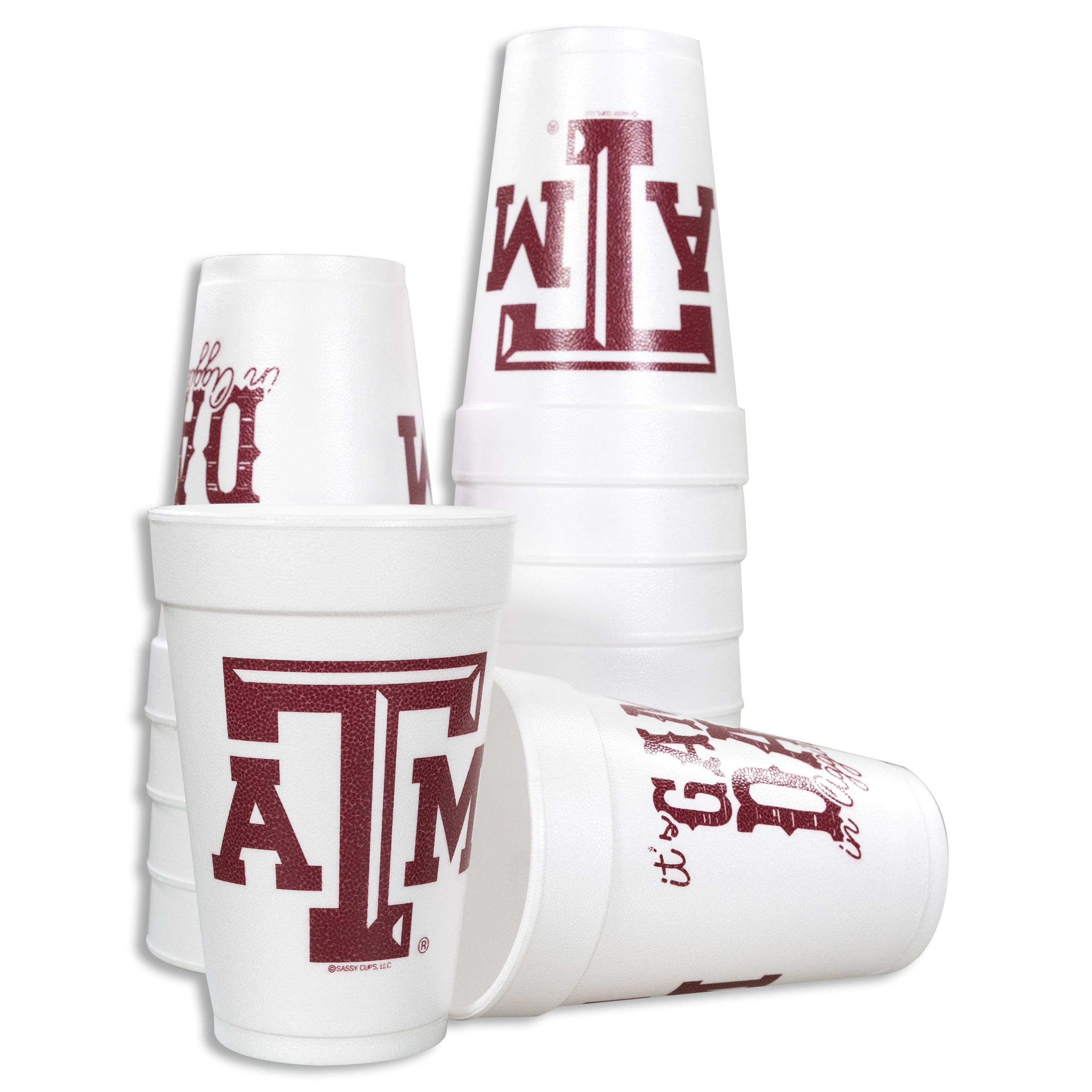 TEXAS A&M AGGIES DRINKWARE WINE GLASS - My Gameday Store