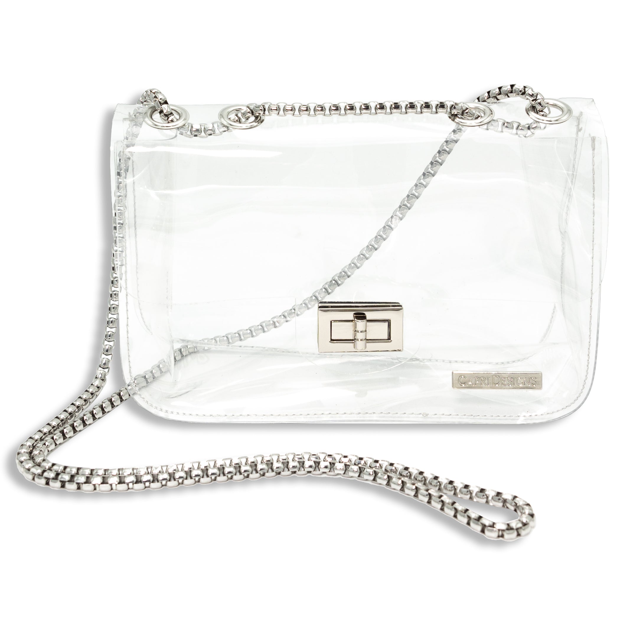 Capri Designs Convertible Crossbody Clear Bag - Clear