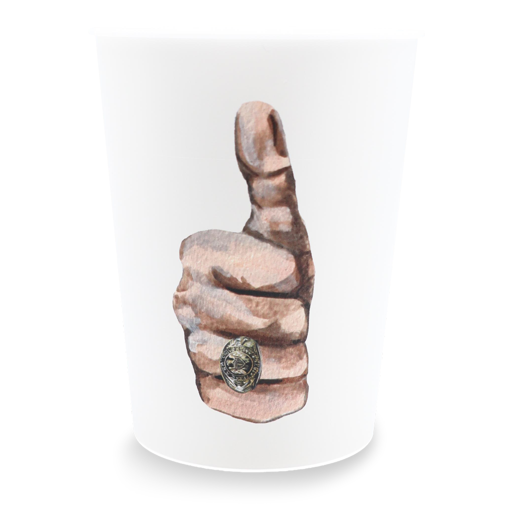 Thumbs Up/ Gig'Em Double Sided Cup Set