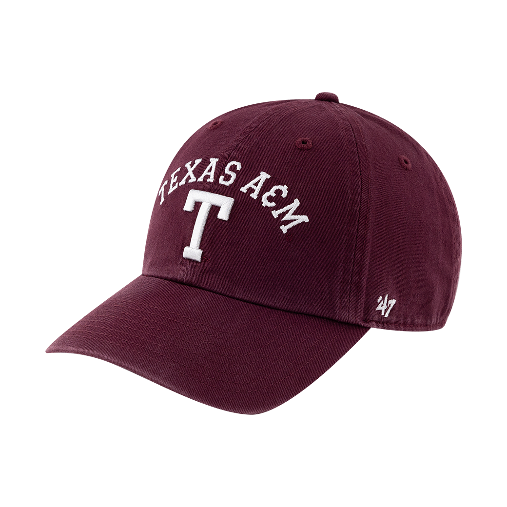 Texas A&M '47 Brand Classic Arch Block T Clean Up Cap