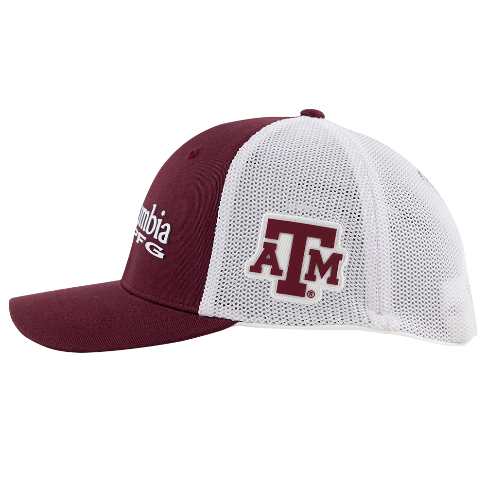 Texas A&M Columbia Youth Pfg Maroon Mesh Snapback