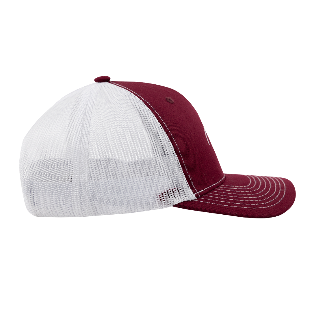 Saw 'Em Off Maroon Mesh Hat