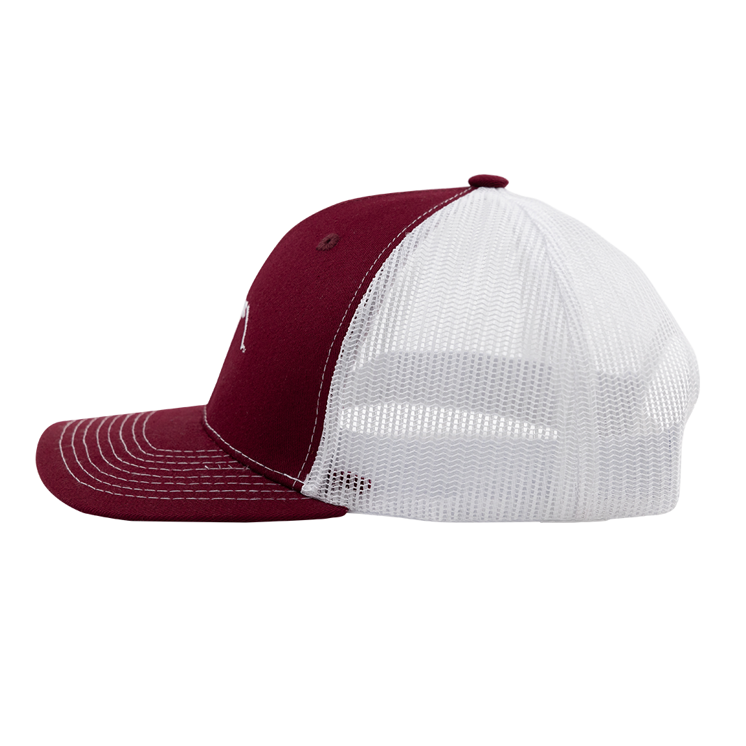 Saw 'Em Off Maroon Mesh Hat