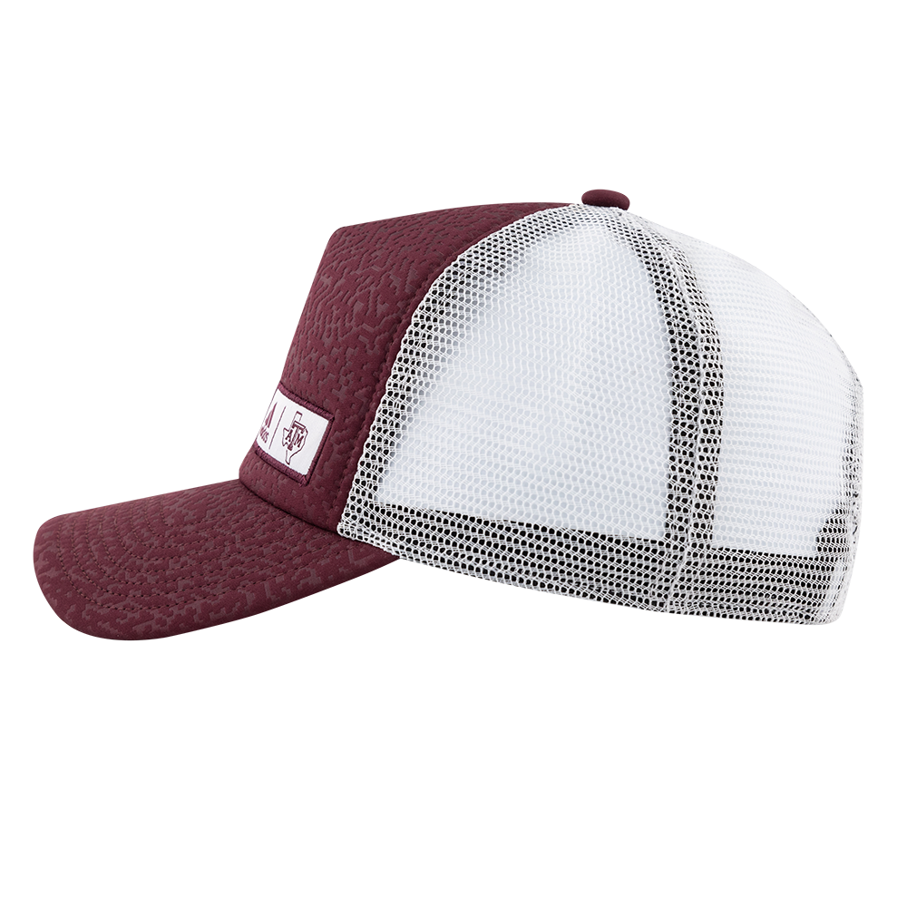 Texas A&M Adidas Small Patch Foam Trucker Hat