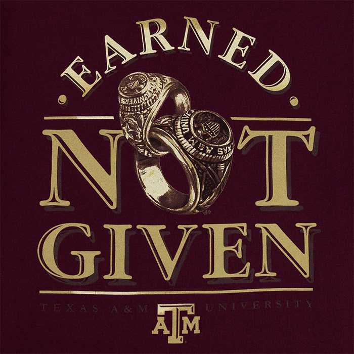 Earned Not Given Double Rings T-Shirt