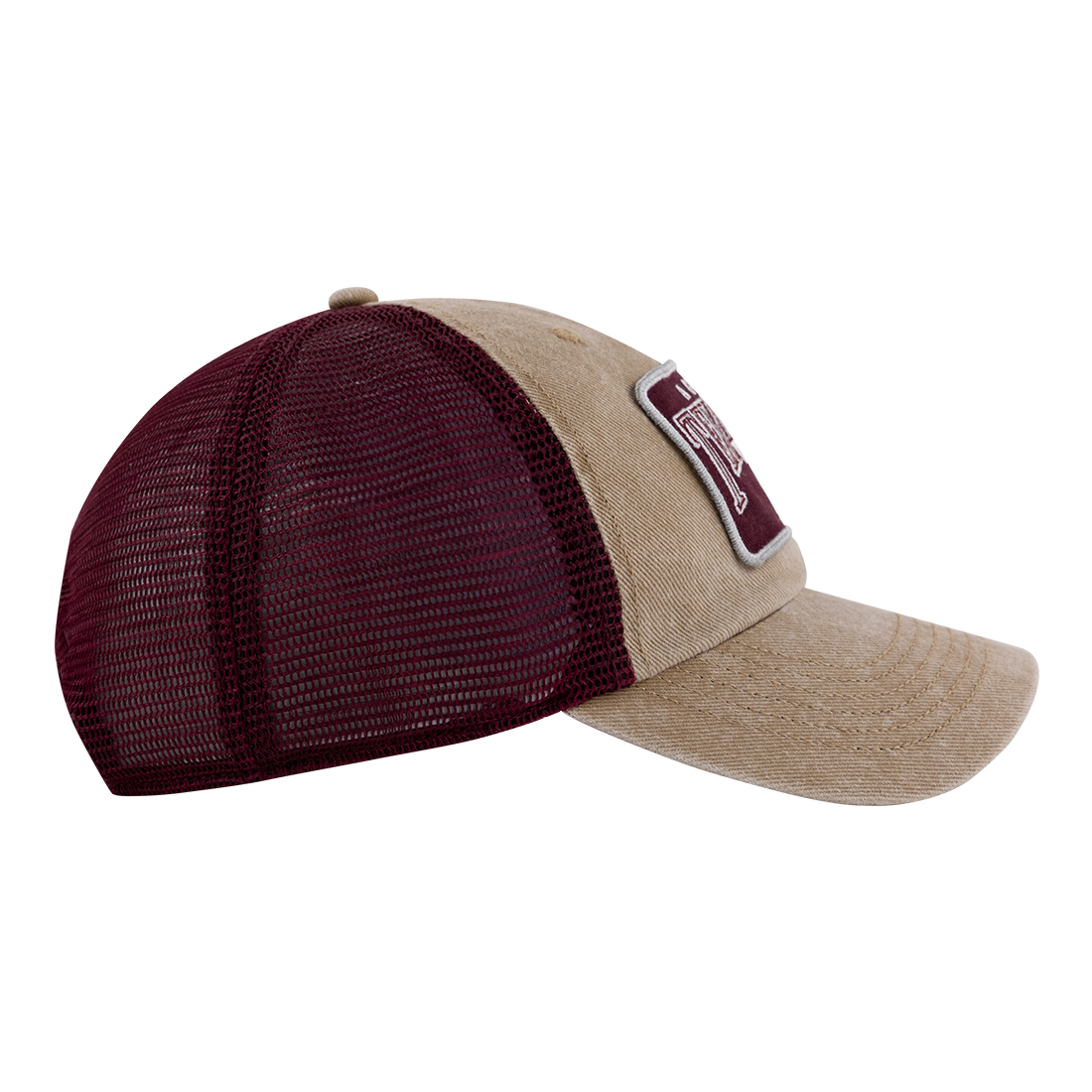 Texas A&M '47 Brand Aggies Block T Patch Tan & Maroon Unstructured Hat