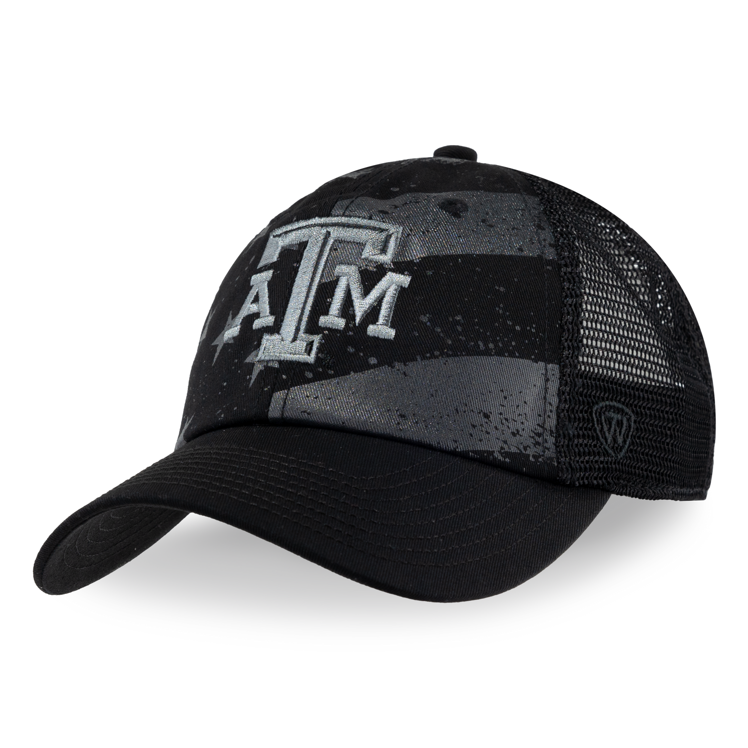 Texas A&M Black American Flag Stealth Hat