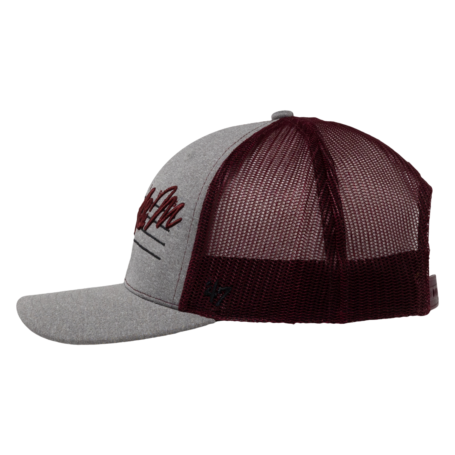 Texas A&M Downdraft Script Trucker Hat