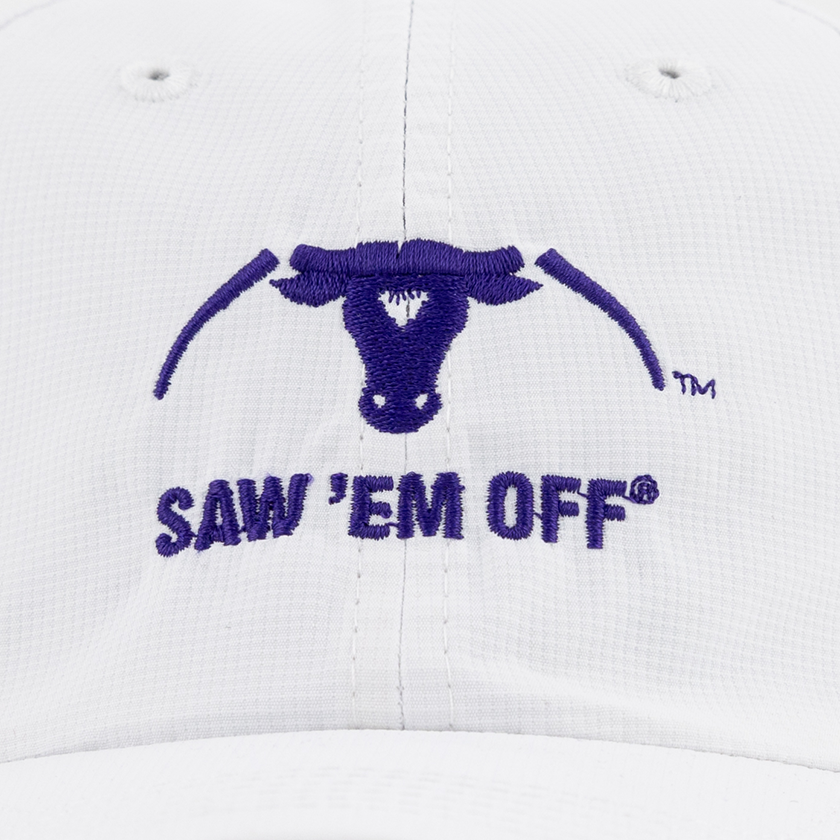 Saw 'Em Off Purple Embroidery Hat