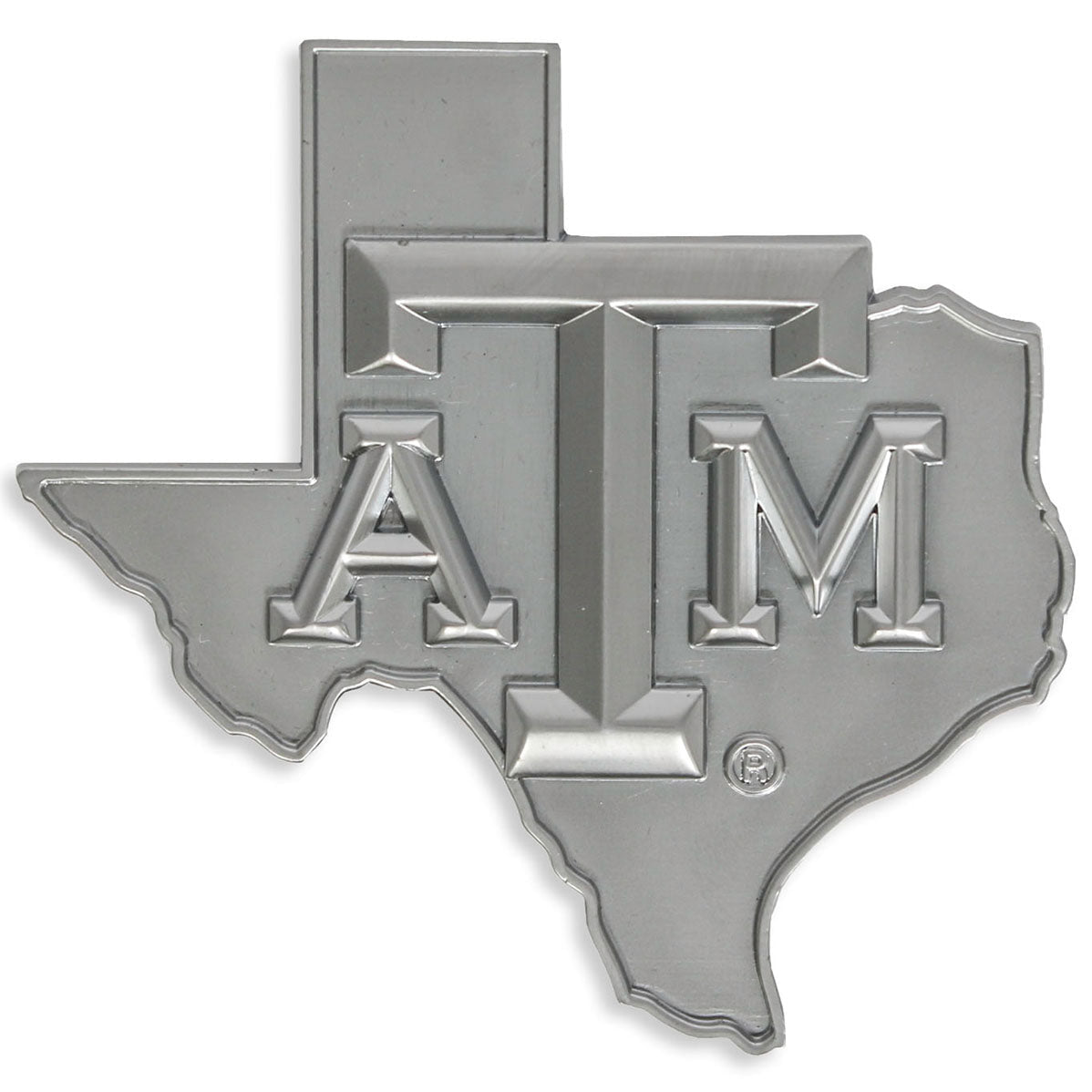 Texas A&M Matte Silver Lone Star Emblem