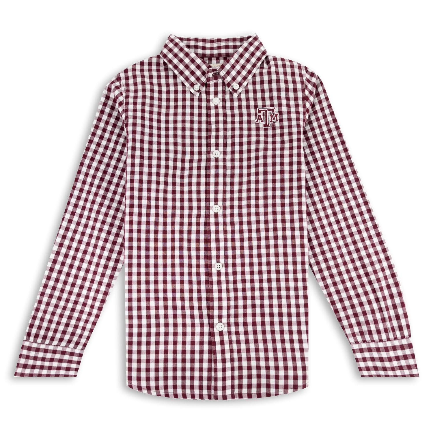 Texas A&M Youth Callahan Gingham Woven Button Down