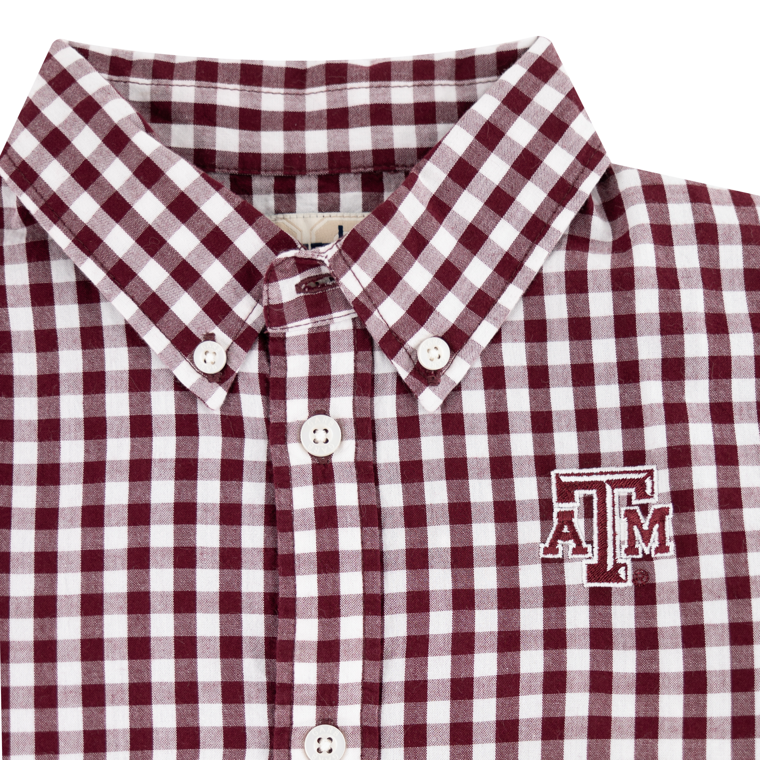 Texas A&M Youth Callahan Gingham Woven Button Down