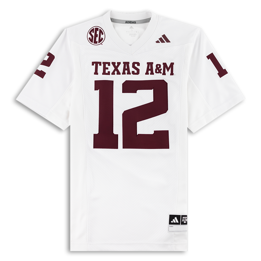 Texas A&M White Adidas Away Premier Jersey