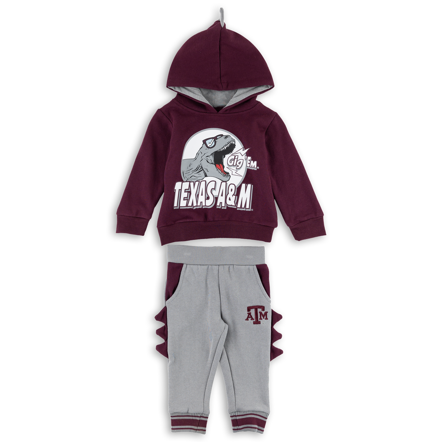 Texas A&M Gig 'Em Infant Dino Set