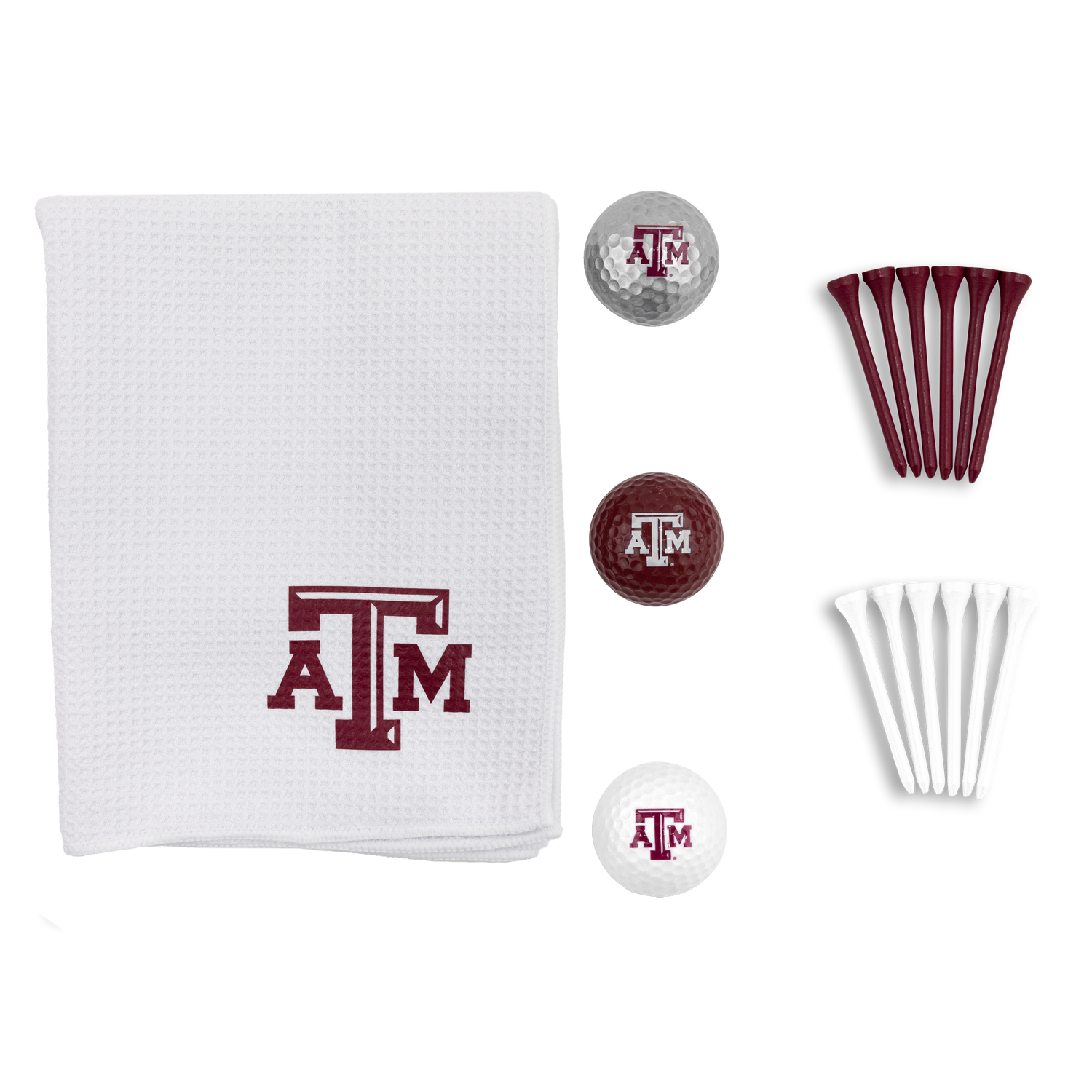 Texas A&M White Microfiber Golf Towel Gift Set