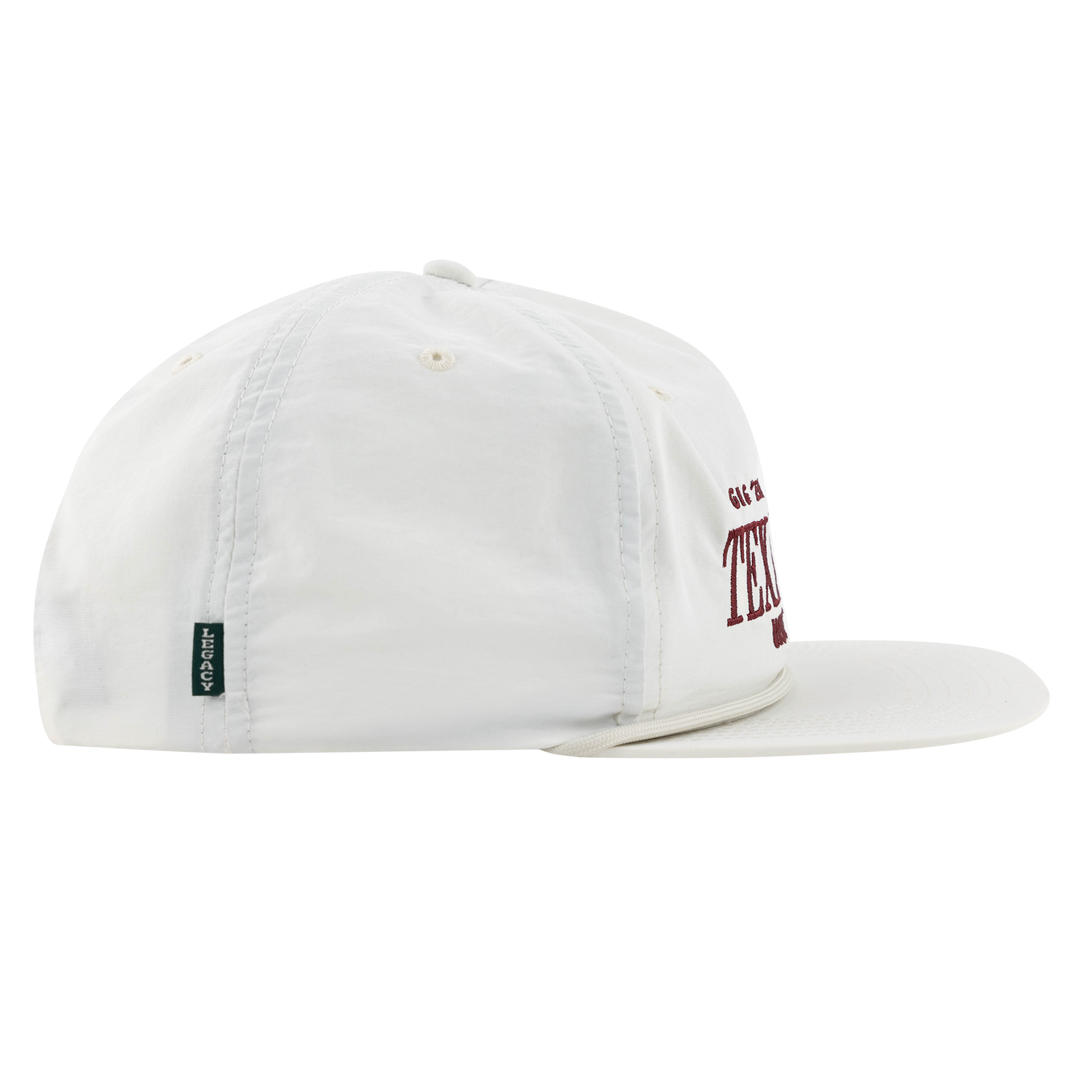 Texas A&M Gig 'Em Aggies Chill Rope White Flatbill Hat