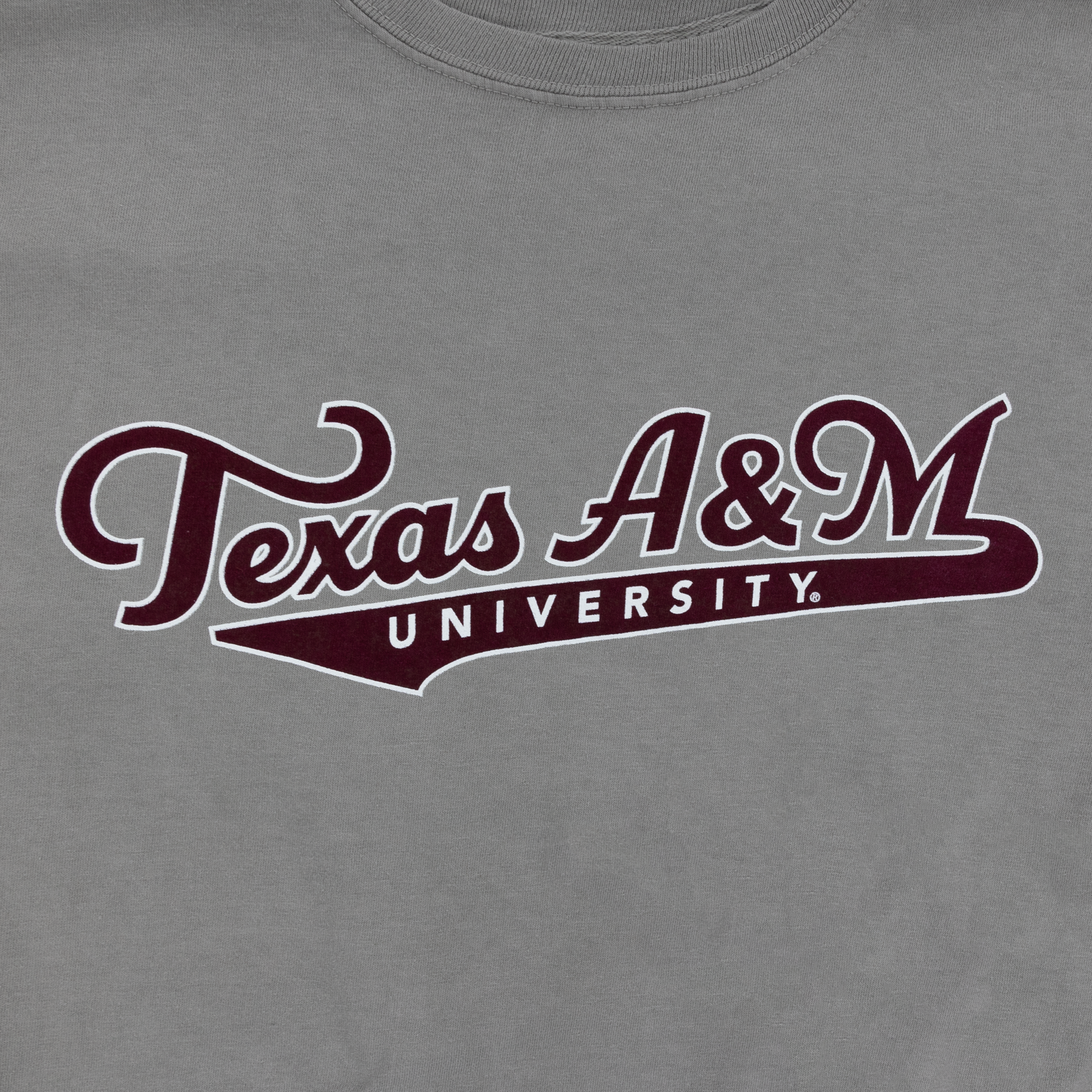 Texas A&M University Tail Sweep Gray T-Shirt