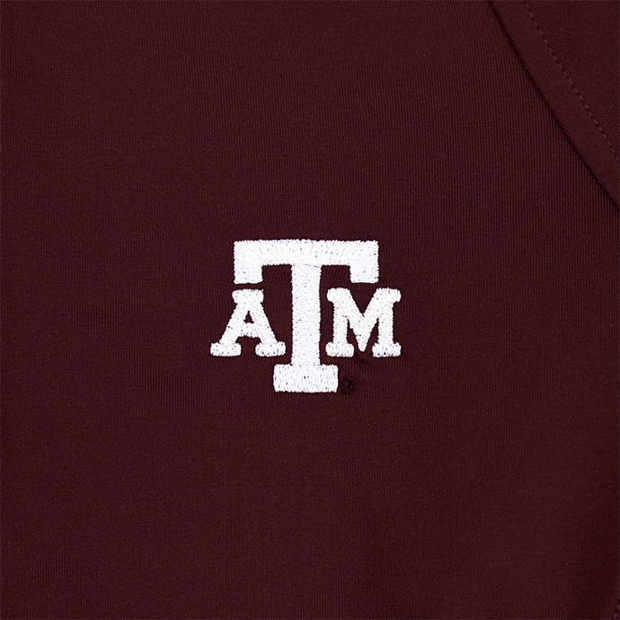 Texas A&M Cutter & Buck Ladies Adapt Eco Knit Stretch Half Zip Pullover