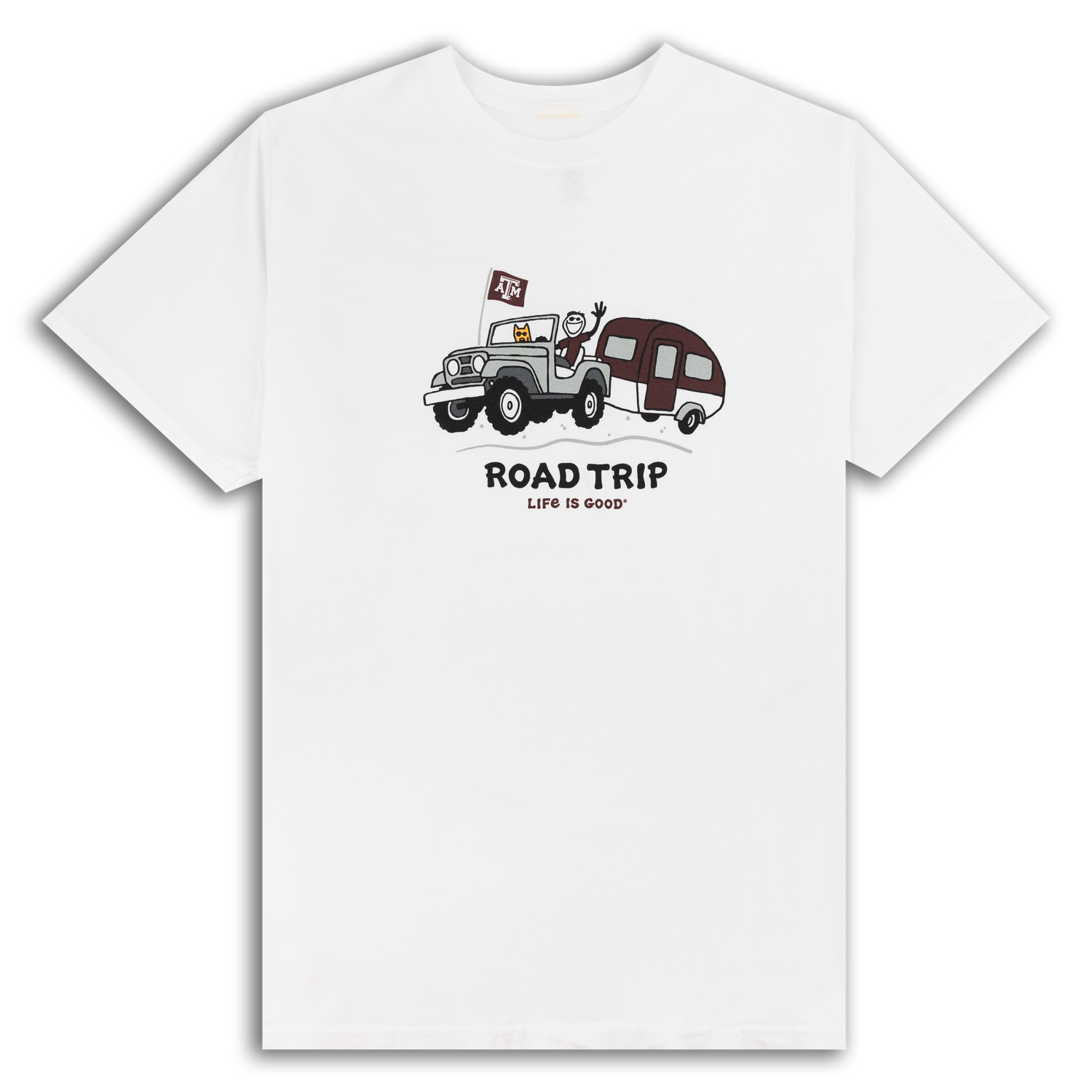 Texas A&M Life Is Good Jake Road Trip T-Shirt