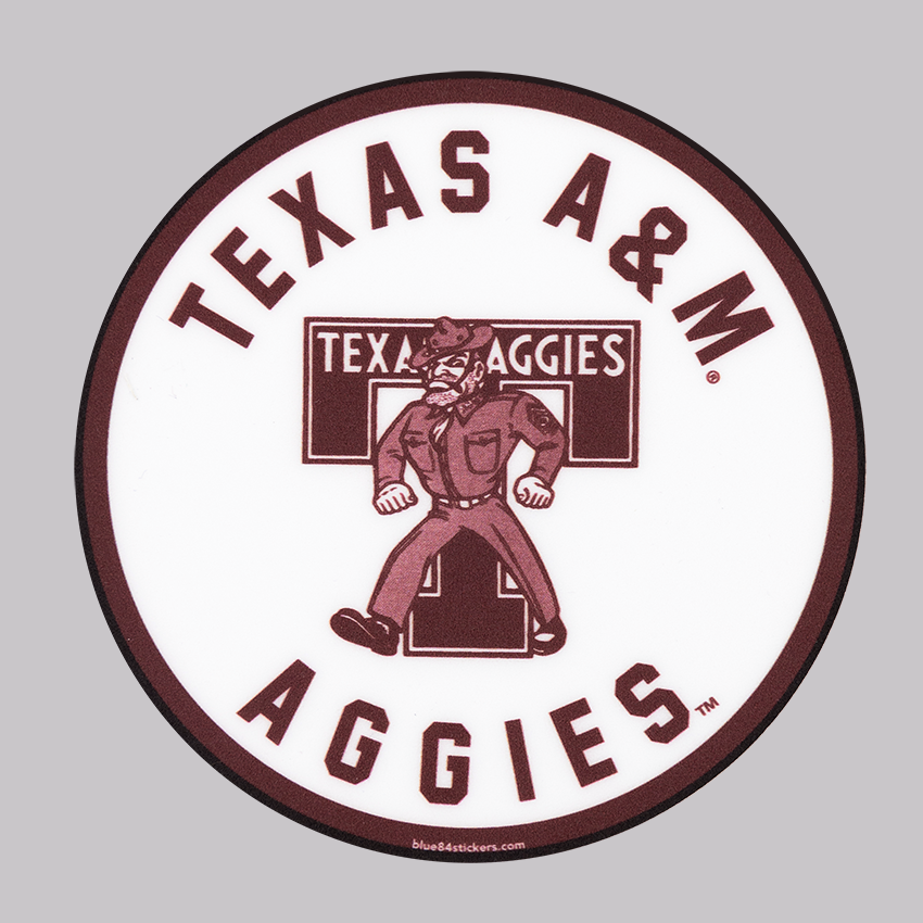 Texas A&M Aggies Sarge Skater Boy Sticker