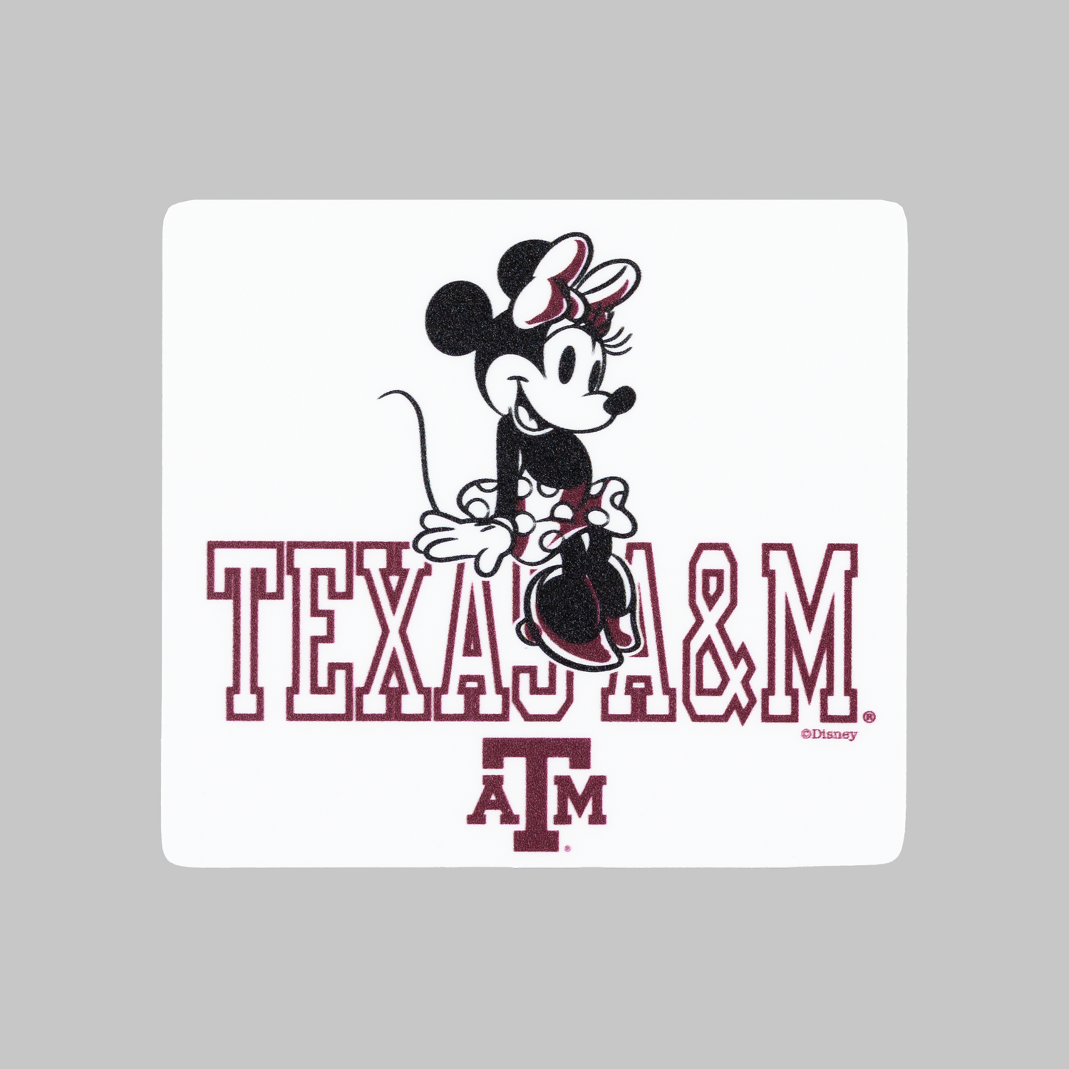 Texas A&M Minnie Good Glow Sticker