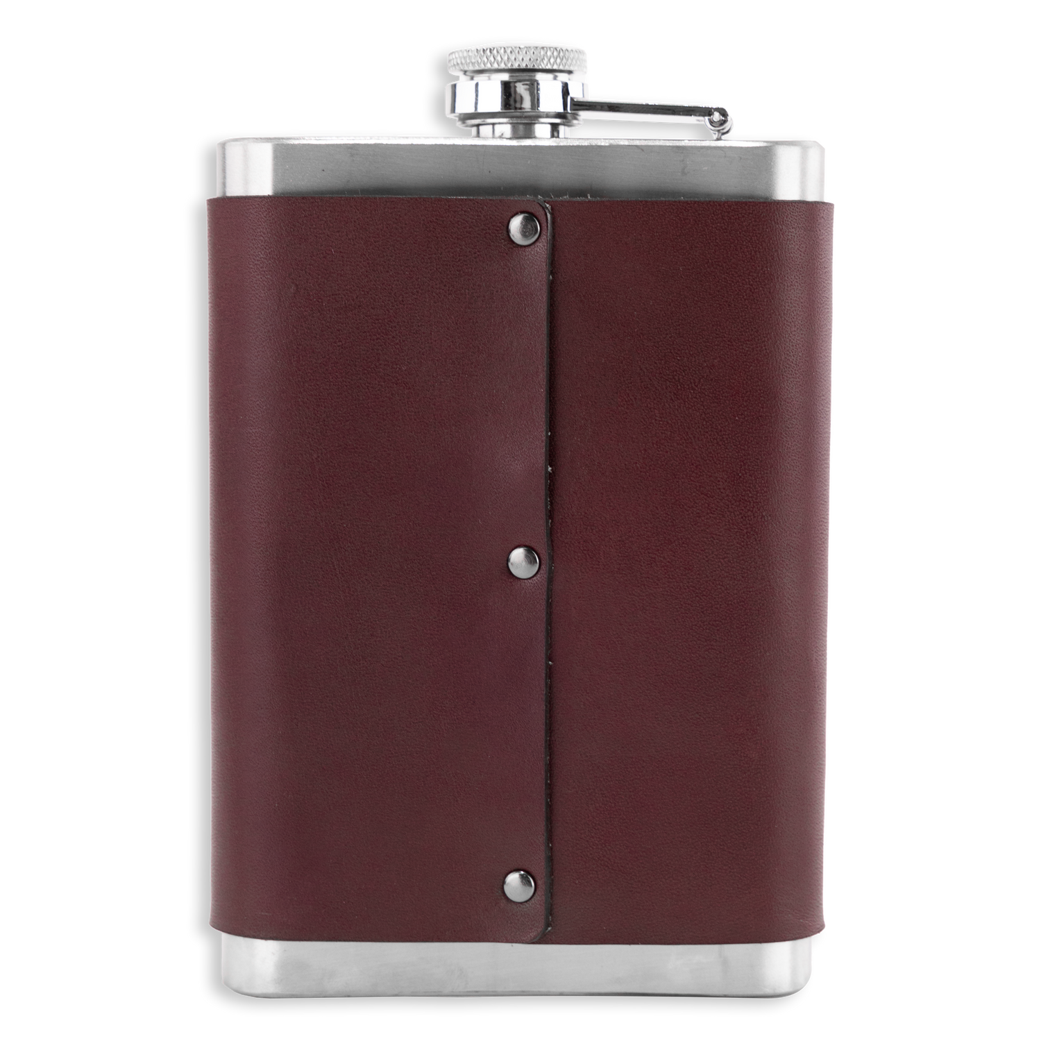 Texas A&M Maroon Leather 8oz Flask