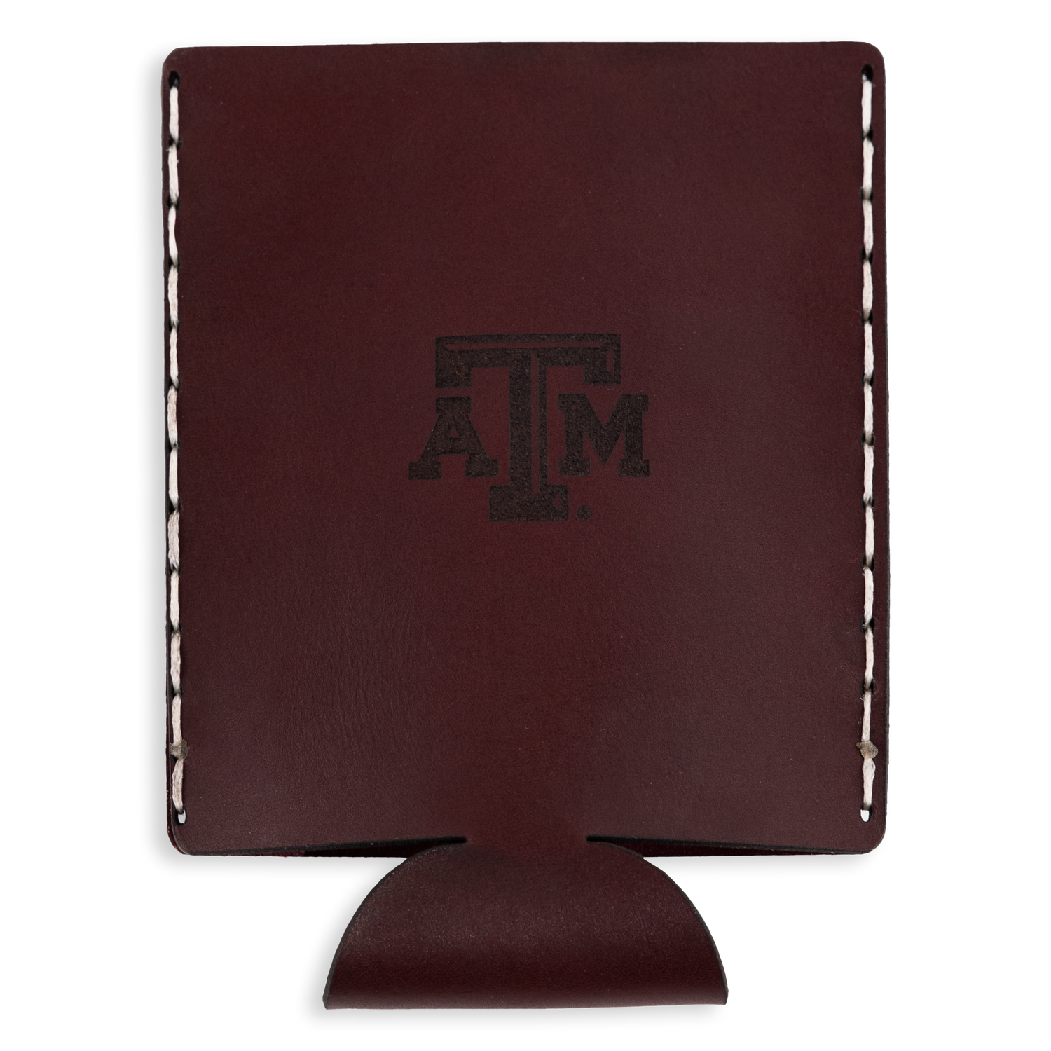 Texas A&M Maroon Leather Slim Koozie