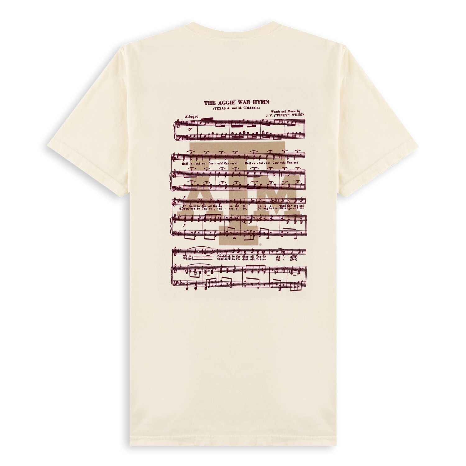 Aggie War Hymn Sheet Music T-Shirt