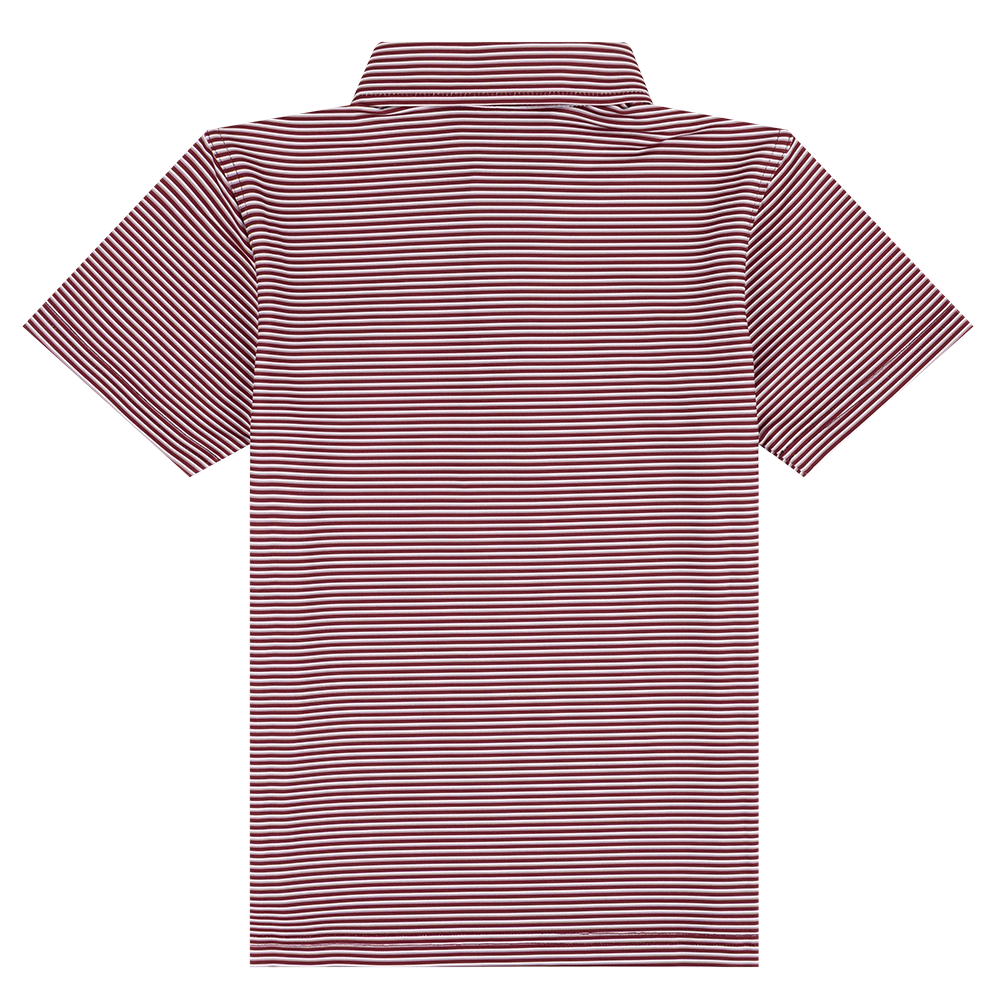 Texas A&M Collegiate Outfitters Youth Maroon Striped Polo