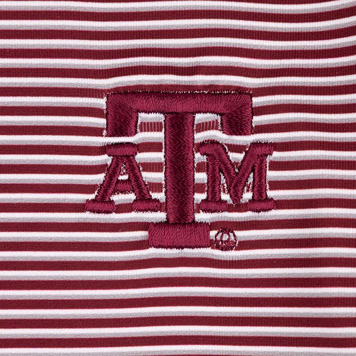 Texas A&M Collegiate Outfitters Youth Maroon Striped Polo