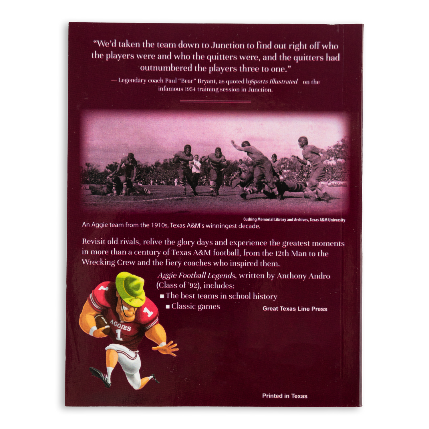 Aggie Football Legends Book