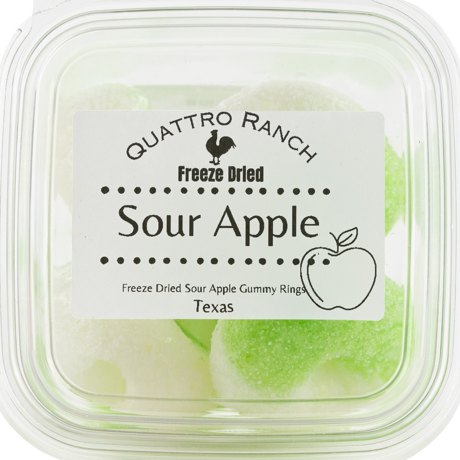 Quattro Ranch Freeze Dried Sour Apple Rings