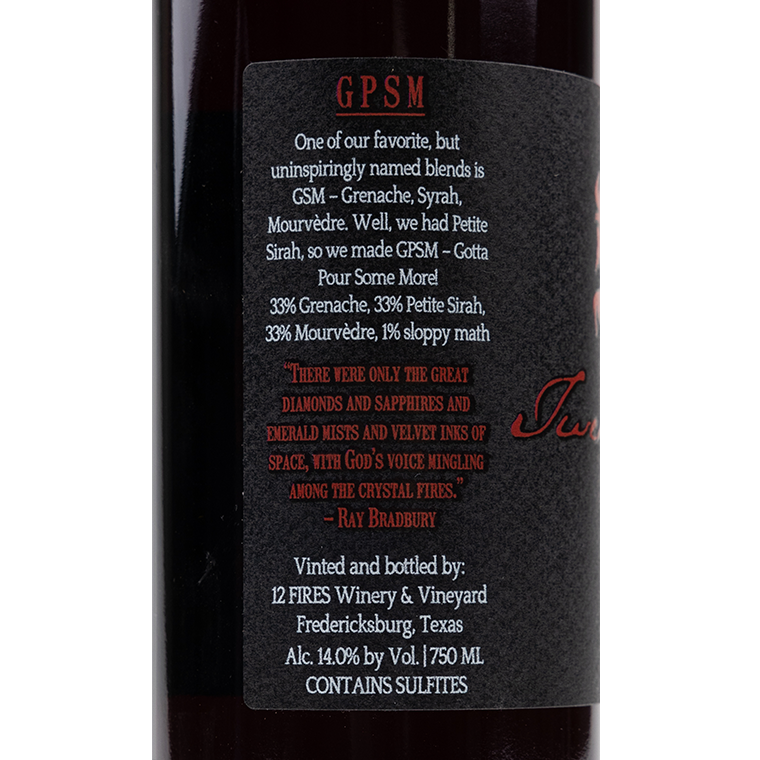 In Store Pick Up or Local Delivery Only: GPSM Red Wine