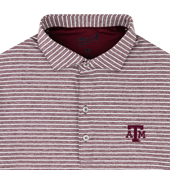 Texas A&M Johnnie-O Clipper Performance Polo