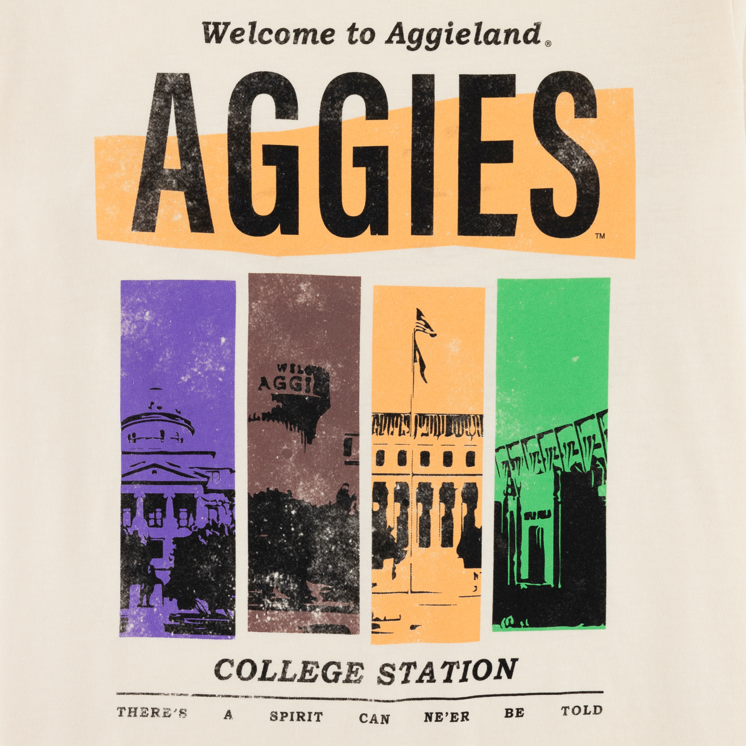 Aggies Landmarks T-Shirt